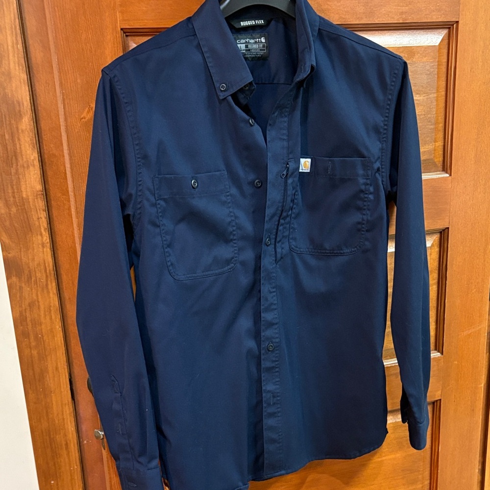 Carhartt Men's Dark Blue Casual Shirt